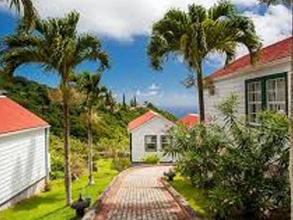Windwardside in Island of Saba Netherland Antilles